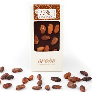 Aroha Bademli Bitter Çikolata - %72 Kakao